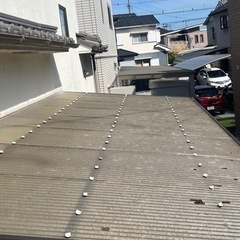 カーポート　屋根　波板張り替え　波板交換　物干し場　