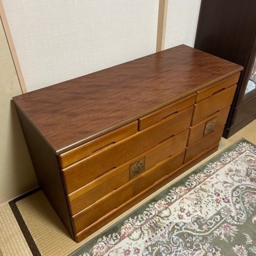 【お引き取り確定】ローチェスト　木　タンス　収納　家具　木製