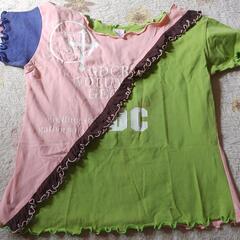 半袖Tシャツ・トップス　2枚セット・迷彩スカル・パンク風の画像