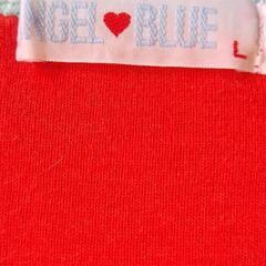 ANGEL　BLUE　エンジェルブルー・半袖Tシャツ　赤　Lサイズの画像