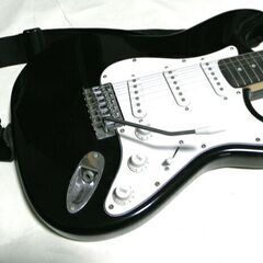 エレキギター　ストラトタイプ黒の画像