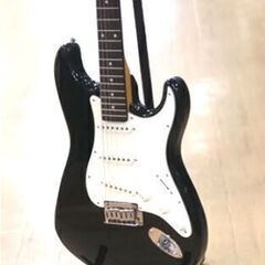 エレキギター　ストラトタイプ黒の画像