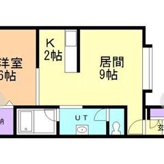 【手数料0円！】北門町16丁目　1LDK　2/2階 - 旭川市