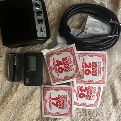 ギターミニアンプ、ケーブル等セット