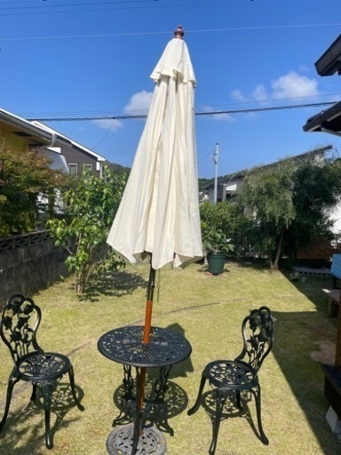 【決まりました】ウッドパラソル　タカショー