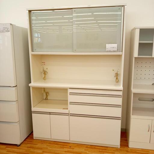 ★ジモティ割あり★ 松田家具　レンジボード　ホワイト　クリーニング済　YJ2750