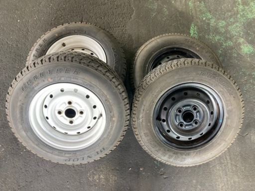 鉄チン　2本2本　サイズ違い　鎌ヶ谷ワイドホイール