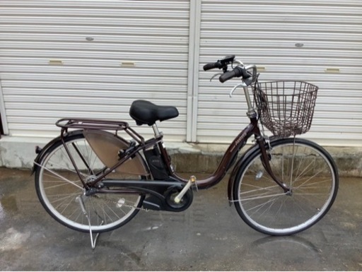 391  ブリヂストン新機種電動アシスト自転車アシスタ26インチブラウンアルミボディー
