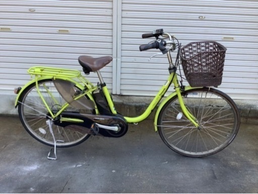 411  パナソニック新機種電動アシスト自転車vivi DXSD26インチグリーンボディー