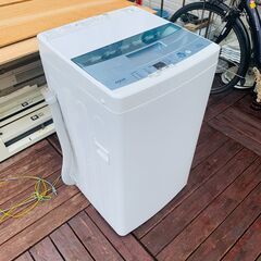 AQUA 全自動電気洗濯機 2017年製 5kg AQW-S50E（W）