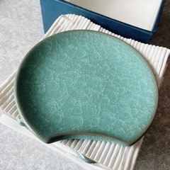 たち吉　九重青磁貫入銘々皿　5枚組　食器 和皿