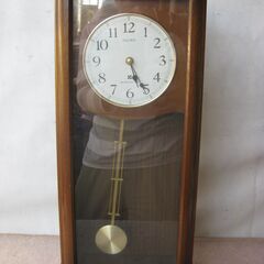 【美品】SEIKO アンティーク 昭和レトロ掛け時計 柱時計 RQ317B 和製アンティーク SEIKO(セイコー) 21DAY レトロな雰囲気を高め