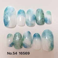 夏×ニュアンス　ネイルチップ