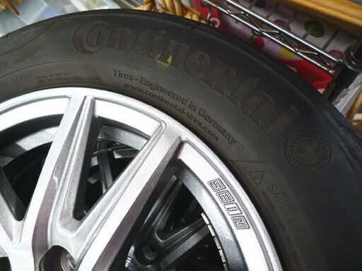 タイヤホイール4本セット SEIN 15インチ 6J 5穴 IS45 PCD100 195/65R15 タイヤ付き 中古 プリウス 苫