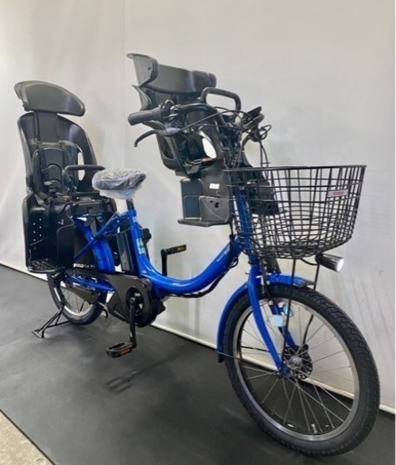 1都4県全域送料無料　業界最長12ヶ月保証　電動アシスト自転車　ヤマハ　パスバビー　20インチ 子供乗せ　パワフル　青色
