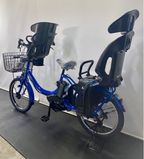 1都4県全域送料無料　業界最長12ヶ月保証　電動アシスト自転車　ヤマハ　パスバビー　20インチ 子供乗せ　パワフル　青色