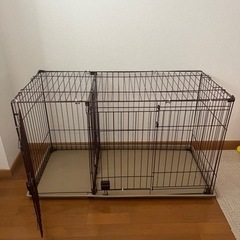 ペット用品　サークル　ケージ　屋根付き家具の画像