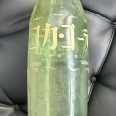 ●コカ・コーラ / 初代1㍑瓶？ / 破裂防止 保護ビニール付 ...