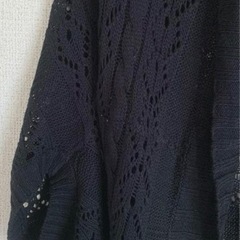 新品 カギ編み ボレロ Black Free-size やわらか 美ラインの画像