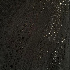 新品 カギ編み ボレロ Black Free-size やわらか 美ラインの画像