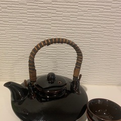 🍶 黒ぢょかとお猪口x2のセット