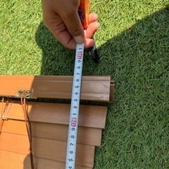 ブラウン取引中【2台セット】木目調　ウッドブラインド　の画像