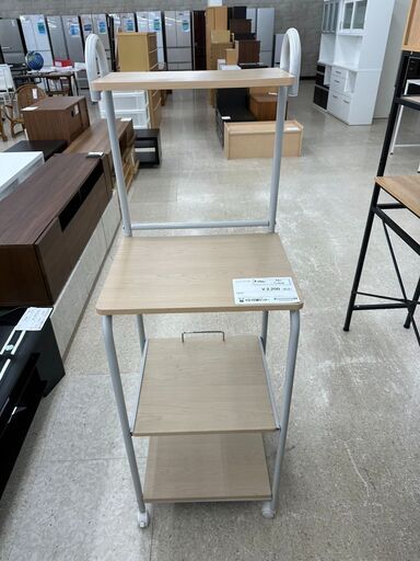 ★ジモティ割あり★ 山善 レンジラック ベージュ H141×D41×W48 クリーニング済み TJ6230