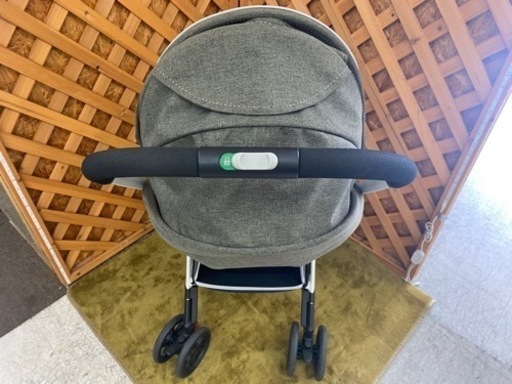 【愛品館江戸川店】西松屋 スマートエンジェル デ・ヨーネ レジェ e OLIVE DENIM ベビーカー 2022年製 ID110-0