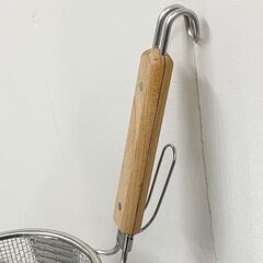 ★新品未使用★　新越ワークス　18-8　デカてぼ　16cm　6.5メッシュ　太麺　つけ麺　厨房用品　備品　tebo6.5の画像
