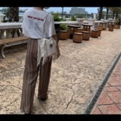 JEANASIS  マルチストライプジャガードパンツ(着画あり)の画像