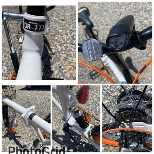 折りたたみ自転車 お薦め品‼️美品‼️折りたたみ自転車20インチ6段ギア 
