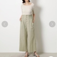 AZUL リラックスボタンパンツの画像