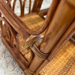 昭和レトロ エスニック ソファ 籐家具 ソファー 椅子 ラタン アジアン　の画像