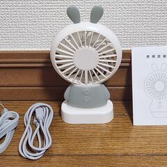★最終処分★扇風機 卓上扇風機 USB扇風機 小型 サーキュレーター ミニファン 充電式の画像