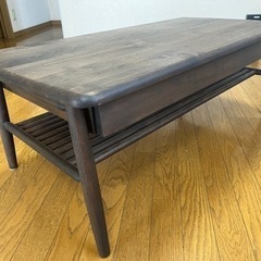 エラン 北欧風　天然木 センターテーブルの画像