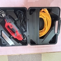 電気のこぎり、電気のこぎりセットの画像