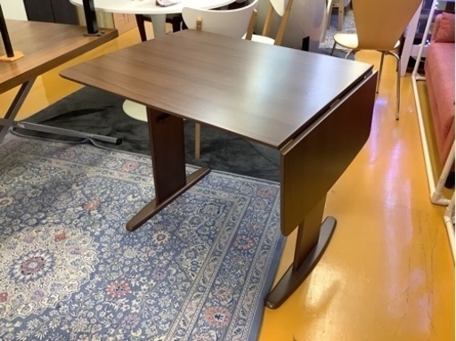 【リサイクルサービス八光】幅90～120cm　タマリビング　2～4人掛けダイニングテーブル　BUTTER