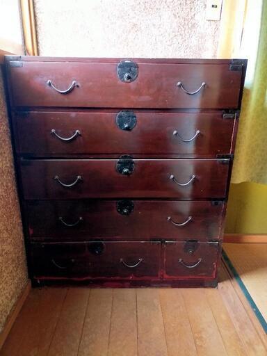 家具　アンティーク　タンス