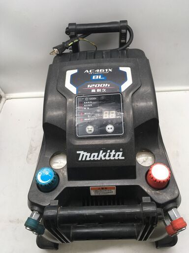【エコツール岡崎インター店 】Makita/マキタ 高圧・常圧エアコンプレッサ AC461X 8L【愛知県/岡崎市/工具】【ITZ1GNPRXQRS】