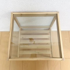 【直接引渡】IKEA イケア NESNA ネスナ ベッドサイドテーブル ラック 竹 未使用に近いの画像