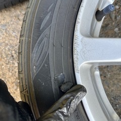 ダイハツ　ムーブカスタム　純正ホイールタイヤ付きの画像