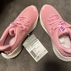 adidas 新品未使用　ピンク　21センチの画像