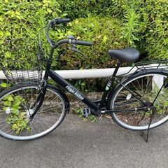 自転車　No.1450　ブラック　LEDオートライト　27インチ　【リサイクルショップどりーむ鹿大前店】