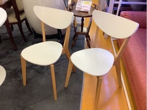 【リサイクルサービス八光】幅103cm　IKEA　4人掛け　円形ダイニングセット
