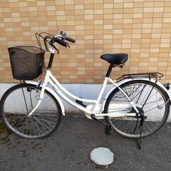 ママチャリ  自転車🚲️   ホワイト  未使用          
