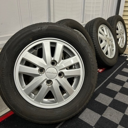 2022年製　BRIDGESTONE 155/65R13 ホンダモデューロ　アルミホイール　ライフ　ザッツ　ゼスト　ライフダンク　等に　良品です