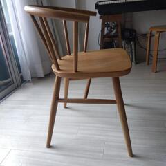 家具 椅子 無印良品オーク材アームチェア