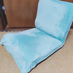 コメリ座椅子　しっとり沈む低反発座椅子 グリーン
