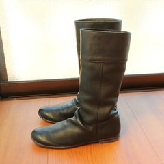 WAG ワグ  ロングブーツ ブラック　レディース24.5cmの画像