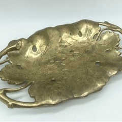 中古◆カードトレイ◆ブドウの蔦◆真鍮箔